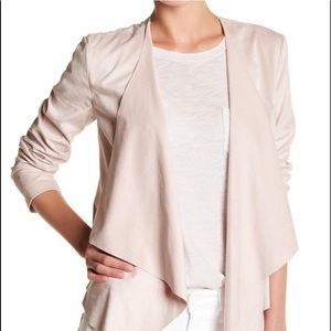 Vigoss Blush Suede Waterfall Jacket